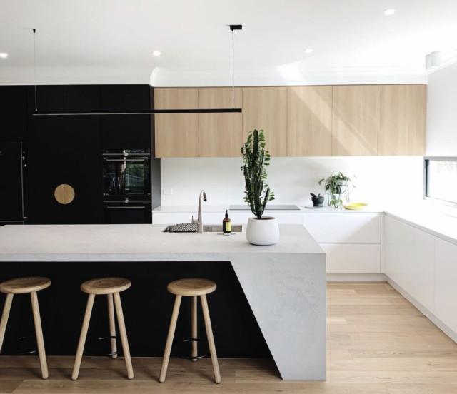 Kylie's new kitchen is a neutral antidote to the other areas of her home